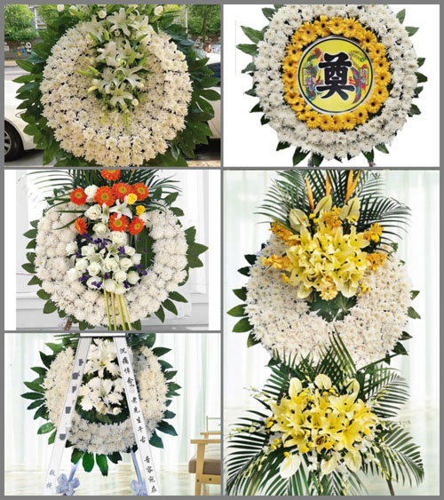 湖北黄冈市黄梅县濯港镇陶河村花圈速递