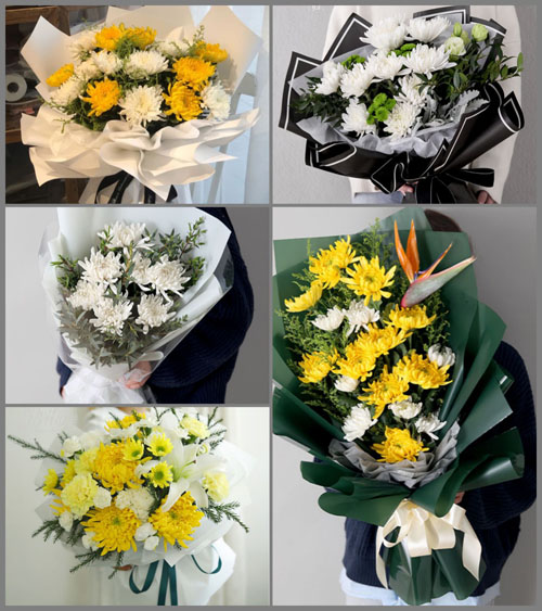 湖北黄冈市黄梅县濯港镇陶河村白事花束代送